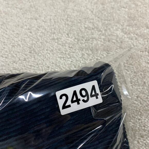 Jos A Bank Pants Mens 35x26* Navy Short Corduroy Pleated Trousers Baggy Wide Leg - Picture 10 of 10